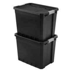 Sterilite Storage System Solution With 27 Gallon Heavy Duty Stackable Storage Box Container Totes With Grey Latching Lid, 12 Pack 6 Sterilite Storage System Solution With 27 Gallon Heavy Duty Stackable Storage Box Container Totes With Grey Latching Lid, 12 Pack -Home Storage Store GUEST 554d8f74 8013 45ff 8bb4 bf7cce5dafd4