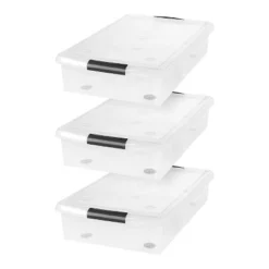 IRIS USA Plastic Under Bed Storage Containers -Home Storage Store GUEST 5791f271 64f6 4bd8 8435 220f74f147eb