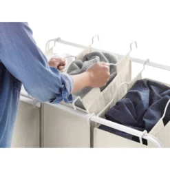 Whitmor Retro Triple Laundry Sorter White -Home Storage Store GUEST 5882fef0 07cd 4fc4 a2c8 931a00c0710b