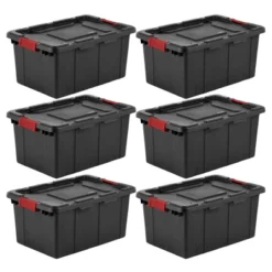 Sterilite 15 Gallon Stackable Industrial Tote With Latches, Tie Down Holes, And Indexed Lids For Heavy-Duty Storage Needs -Home Storage Store GUEST 5a3c14f6 3ec3 4d1b a039 d18694e9eb6b