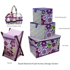 Bacati - Botanical Purple Storage Box Large -Home Storage Store GUEST 5a6f0f82 049c 4893 aa07 0b2d0a88d01d