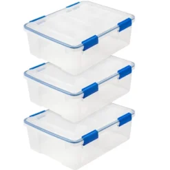 IRIS USA WEATHERPRO Plastic Storage Box With Durable Lid And Seal And Secure Latching Buckles -Home Storage Store GUEST 5be9878b 269c 42f3 b613 76c1792d4c3a