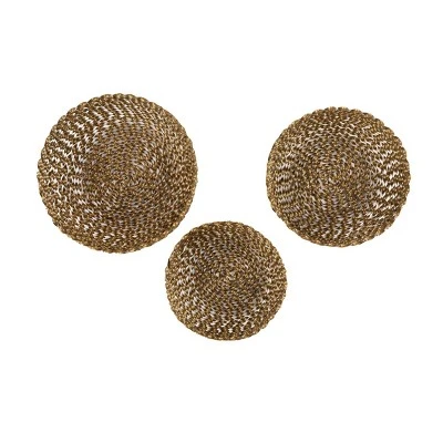 Set Of 3 Round Modern Metal Basket Gold - Olivia & May 2 Set Of 3 Round Modern Metal Basket Gold - Olivia & May - Image 2