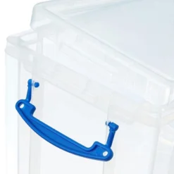 Really Useful Box 19 Liter Plastic Stackable Storage Container W/ Snap Lid & Built-In Clip Lock Handles For Home & Office Organization, Clear (4 Pack) -Home Storage Store GUEST 5cab0026 d463 4ec5 9c62 847e616f44f5