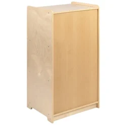 Flash Furniture Wooden 3 Section School Classroom Storage Cabinet For Commercial Or Home Use - Safe, Kid Friendly Design - 36"H (Natural) -Home Storage Store GUEST 5ddb1260 35fc 4c5b abca 0da359c2ed98