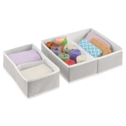 MDesign Fabric Child/Kids Drawer Organizer, 2 Sizes, Set Of 8 -Home Storage Store GUEST 5efff220 22dc 4c85 9291 4299c8d4b419