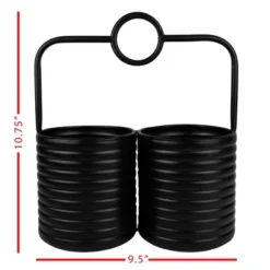 O-Handle Utensil Caddy Black Metal - Foreside Home & Garden -Home Storage Store GUEST 60885760 5fd9 4fd0 9b11 03c3e9d360ca