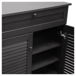 Harding Shoe - Storage Cabinet - Espresso - Baxton Studio -Home Storage Store GUEST 60ca30a6 5c93 4b0e 86a3 9eb2a5fbdfce