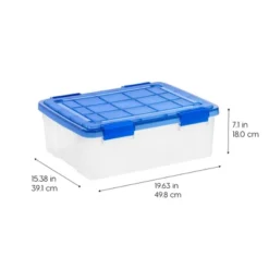 IRIS 26.5qt WeatherPro Plastic Storage Bin -Home Storage Store GUEST 613b7cfa 991a 49b4 ab67 2ca4fa9be4f5