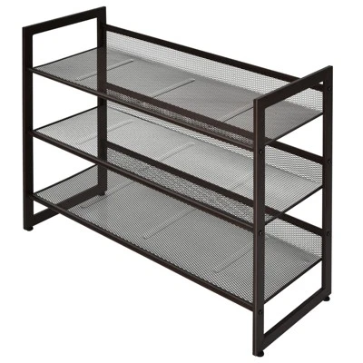 Tangkula Iron Shoe Shelf 2/3/4-Tier Space Saving Layered Shoes Shelving Shoes Storage Organizer 11 Tangkula Iron Shoe Shelf 2/3/4-Tier Space Saving Layered Shoes Shelving Shoes Storage Organizer - Image 11