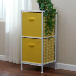 Household Essentials 2pc 12" X 13" Fabric Storage Bin Set