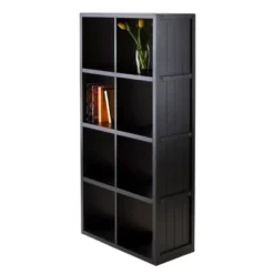 40.08" 9pc Timothy Set Storage Shelf 4X2 With Baskets Black - Winsome 7 40.08" 9pc Timothy Set Storage Shelf 4X2 With Baskets Black - Winsome -Home Storage Store GUEST 638e8f48 17dd 4e39 bbf1 ca2cd86641c4