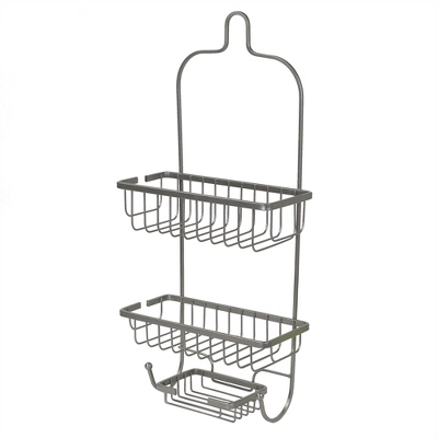Home Basics Heavy Weight Satin Nickel Shower Caddy 2 Home Basics Heavy Weight Satin Nickel Shower Caddy - Image 2
