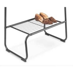 Whitmor Garment Rack With Shelf Black -Home Storage Store GUEST 64b5472d 72d7 4d1c aeee 770c2ed60b4f