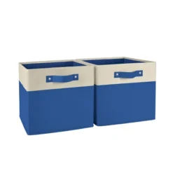 2pc Kids' 10.5" Two-Toned Folding Storage Bin Set - RiverRidge Home -Home Storage Store GUEST 67ff2a3e 483e 47b6 bbbf d3ff3cb9f26a