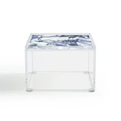 Jacqueline Maldonado Marble Mist Blue Acrylic Box - Deny Designs -Home Storage Store GUEST 68803516 2053 494c 98e4 fcbc683a1d12