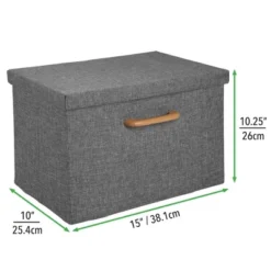 MDesign Soft Textured Fabric Home Storage Organizer Box, 2 Pack 14 MDesign Soft Textured Fabric Home Storage Organizer Box, 2 Pack -Home Storage Store GUEST 6c2c7e54 5c22 451a bd8e 6fcf380e93d3