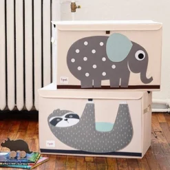 3 Sprouts Collapsible Toy Chest Storage Organizer Bin For Boys And Girls Playroom Nursery Bundle With Polka Dot Elephant And Sloth Designs (2 Pack) 7 3 Sprouts Collapsible Toy Chest Storage Organizer Bin For Boys And Girls Playroom Nursery Bundle With Polka Dot Elephant And Sloth Designs (2 Pack) -Home Storage Store GUEST 6d6635f0 0dc9 47ef abf4 1b42c6ee43fa