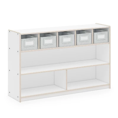 Guidecraft EdQ Shelves And 5 Bin Storage Unit - 30" 5 Guidecraft EdQ Shelves And 5 Bin Storage Unit - 30" - Image 5