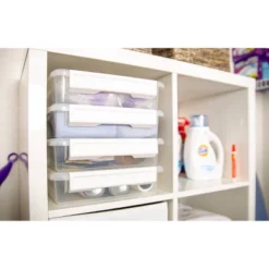 Plano 12"X13" Cubby Cube 4 Stackable Fits White Handle -Home Storage Store GUEST 6ff0ac53 c259 4605 891b 3366bebcaf5f