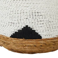 Set Of 2 Banana Leaf Storage Baskets White - Olivia & May -Home Storage Store GUEST 701b239a 1c7a 457e abd3 d72a738a4c7d