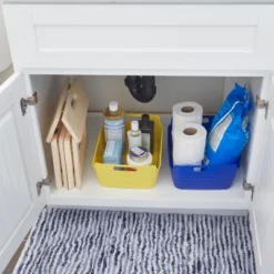 ECR4Kids Bendi-Bins With Handles, Flexible Plastic Storage, 13in X 10in, 6-Piece -Home Storage Store GUEST 72261f34 8b51 4884 a8ca 929f5def7337