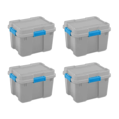 Sterilite 18319Y04 20 Gallon Heavy Duty Plastic Storage Container Box With Lid And Latches 3 Sterilite 18319Y04 20 Gallon Heavy Duty Plastic Storage Container Box With Lid And Latches - Image 3