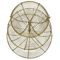 3-Tiered Basket Riser Brass Metal With Jute Tassel By Foreside Home & Garden -Home Storage Store GUEST 789eab25 9cfb 4074 b8ed a8aa1b153e5b