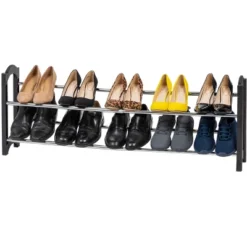 IRIS USA Stackable Metal Shoe Racks For Entryway -Home Storage Store GUEST 7ae1c6e1 49ed 46b1 9efc 03f05fb7d0ed