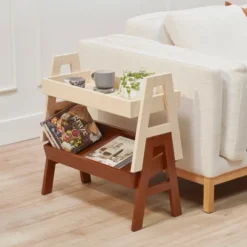 ECR4Kids Adjustable Stacking Shelf With Full Edge, Bookcase -Home Storage Store GUEST 7c3aa8dc 9086 4ae1 8c83 a1a4fb304833