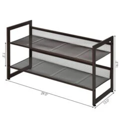 Tangkula Iron Shoe Shelf 2/3/4-Tier Space Saving Layered Shoes Shelving Shoes Storage Organizer 15 Tangkula Iron Shoe Shelf 2/3/4-Tier Space Saving Layered Shoes Shelving Shoes Storage Organizer -Home Storage Store GUEST 7f20baf5 4eeb 4b61 9867 f7dfc4ba2418