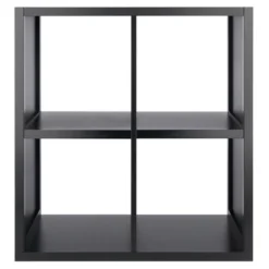 27" Timothy Shelf 2X2 Slots Black - Winsome 9 27" Timothy Shelf 2X2 Slots Black - Winsome -Home Storage Store GUEST 8020afc4 bde4 46e9 9793 25f215563d57