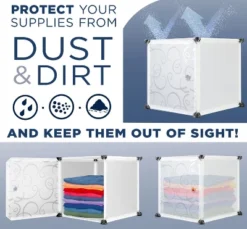 Mount-It! Modular Cube Storage Organizer - 9 Cubes -Home Storage Store GUEST 80bf86d9 ef83 4cf2 b669 3bf6a7eb0d94