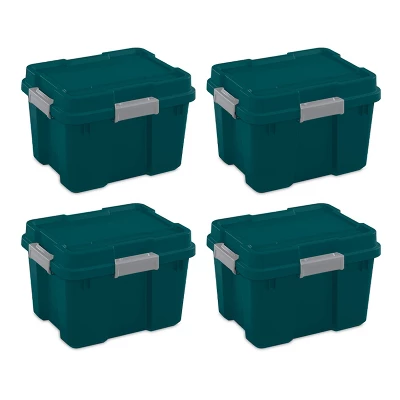 Sterilite 18319Y04 20 Gallon Heavy Duty Plastic Storage Container Box With Lid And Latches 6 Sterilite 18319Y04 20 Gallon Heavy Duty Plastic Storage Container Box With Lid And Latches - Image 6