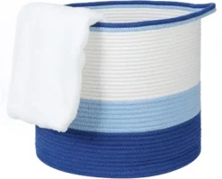 Midlee Blue 3 Tone Toys Basket -Home Storage Store GUEST 852421d1 8b46 43a0 ad09 7eb496e656eb