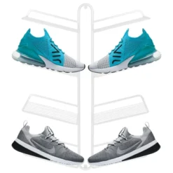 MDesign Metal Shoe Display & Storage Rack, 4 Tier, Wall Mount 20 MDesign Metal Shoe Display & Storage Rack, 4 Tier, Wall Mount -Home Storage Store GUEST 864aea1f 8a85 491b 90d4 3b9991d0cb12