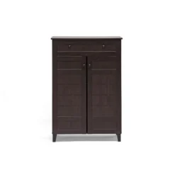 Glidden Wood Modern Shoe Cabinet (Tall) Dark Brown - Baxton Studio 5 Glidden Wood Modern Shoe Cabinet (Tall) Dark Brown - Baxton Studio -Home Storage Store GUEST 86d17da5 7533 4491 a0ce a1c06a24d247