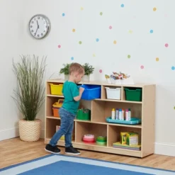 Educator Direct Scoop Front Multipurpose Storage Bins, Cubby Compatible, 5-Piece -Home Storage Store GUEST 8728c031 191a 48c4 9d7e 4a7372704be7