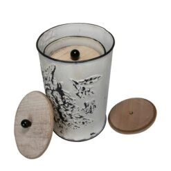 Set Of 3 Cream And Gray Floral Metal Decorative Storage Canisters - Foreside Home & Garden -Home Storage Store GUEST 89f3c44e ec45 4f76 9b9a 756a7000a2ae