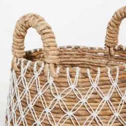 2pk Banana Leaf Storage Baskets Brown/White - Olivia & May -Home Storage Store GUEST 8a354211 6cae 45c3 b848 784741a12442