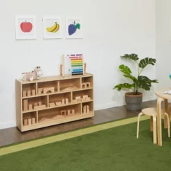 ECR4Kids Mobile Block Storage Cart, 38in, Classroom Furniture, Natural -Home Storage Store GUEST 8b93cc48 b837 4c68 9926 9cad355f912b