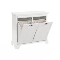 Crosley Linen Hamper In White -Home Storage Store GUEST 8ba56439 8d62 4843 884f 7e81ea4666e7