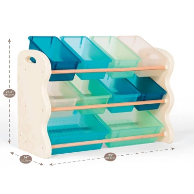 Totes Tidy Storage Bin Organizer Soft Sky - B. Spaces 5 Totes Tidy Storage Bin Organizer Soft Sky - B. Spaces - Image 5