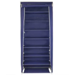 Home Basics 8 Tier Portable Polyester Shoe Closet, Navy 8 Home Basics 8 Tier Portable Polyester Shoe Closet, Navy -Home Storage Store GUEST 9197435c b4a0 4eb3 864d 7b46be63cd68