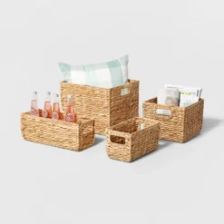 Woven Water Hyacinth Milk Crate - Brightroom™ -Home Storage Store GUEST 9365bfe9 dbd8 490b ac54 8d2b5765ece7