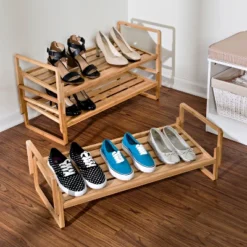 Honey-Can-Do 3 Tier Nest Bamboo Shoe Rack 7 Honey-Can-Do 3 Tier Nest Bamboo Shoe Rack -Home Storage Store GUEST 95a8dd3d f40c 4fa6 b891 1e3517daed39