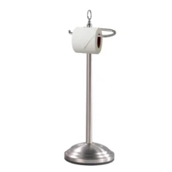 Freestanding Toilet Tissue Holder Brushed Nickel - Nu Steel -Home Storage Store GUEST 964317b3 6790 44e3 b517 9f5f856f0ca6