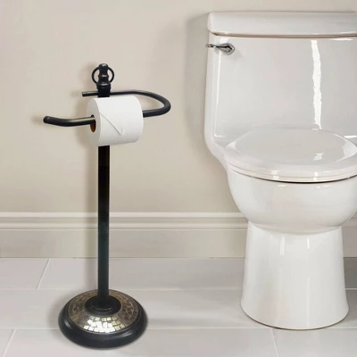 Freestanding Toilet Tissue Holder Bronze - Nu Steel 4 Freestanding Toilet Tissue Holder Bronze - Nu Steel - Image 4