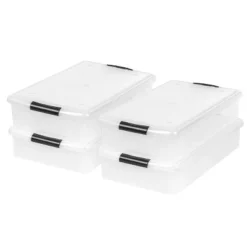 IRIS USA Plastic Under Bed Storage Containers -Home Storage Store GUEST 9bc6d4d0 a93d 4573 b95e 8779176b0459