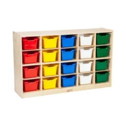 ECR4Kids 30 Cubby School Storage Cabinet, Kids Cubbies With Tray Slots -Home Storage Store GUEST 9c600136 3dcb 44df aad9 d18e70fd1e01
